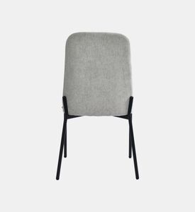 Home Deco and More Sky Plywood Steel Dining Chair, Grey, Packshot View