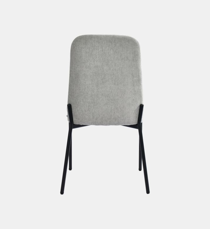Home Deco and More Sky Plywood Steel Dining Chair, Grey, Packshot View