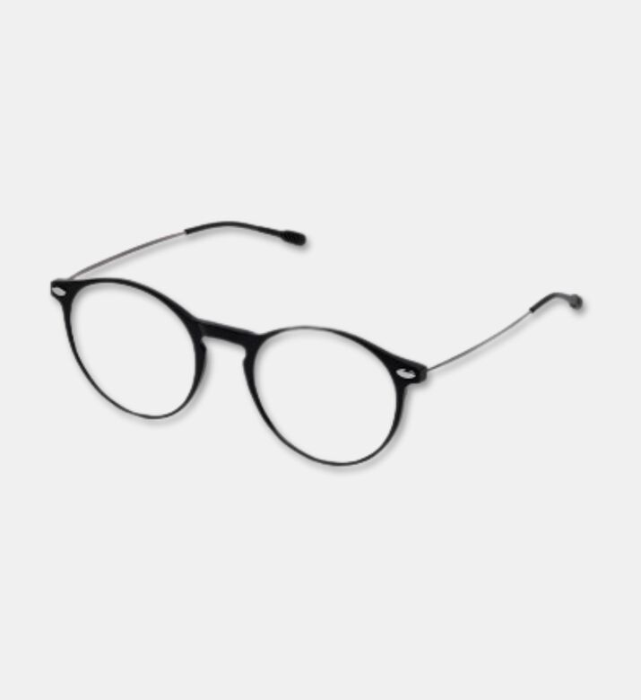 Nooz Tortoiseshell Round Reading Glasses, Black, 2.5, Packshot View