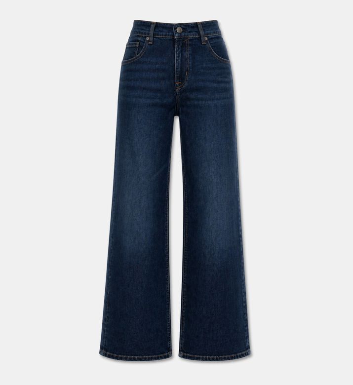 7 for All Mankind High Rise Cotton Denim Pants, Packshot View