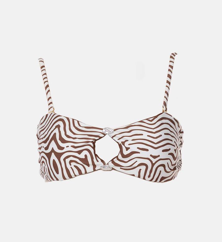 Palmacea Cut-out V-neck Bikini Top, Packshot View
