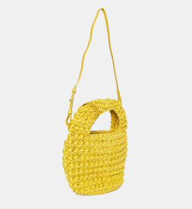 حقيبة كتف بوبكورن منسوجة