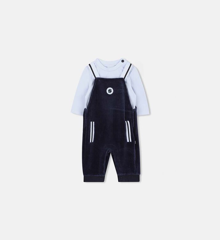 Velvet Stripe Pattern Overall