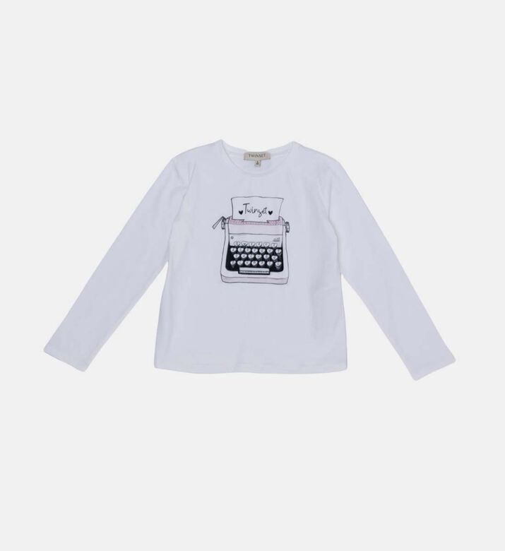 Rhinestone Printed T-shirt