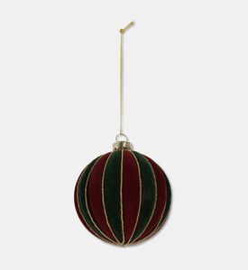 Clayre & Eef Christmas Ball Stripe 8x8 Cm, Packshot View