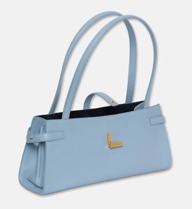 Mlouye Isla Leather Wide Tote Bag, Arctic, Packshot View