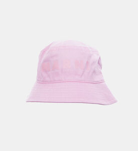 Flocked-logo Bucket Hat Flocked-logo Bucket Hat