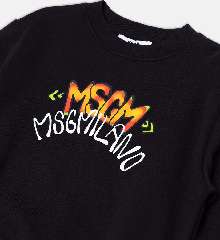 سويت شيرت بطبعة لوغو