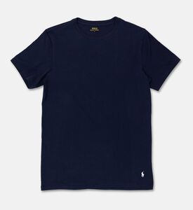 Ralph Lauren Cotton Crewneck T-shirt, Navy, L, Packshot View