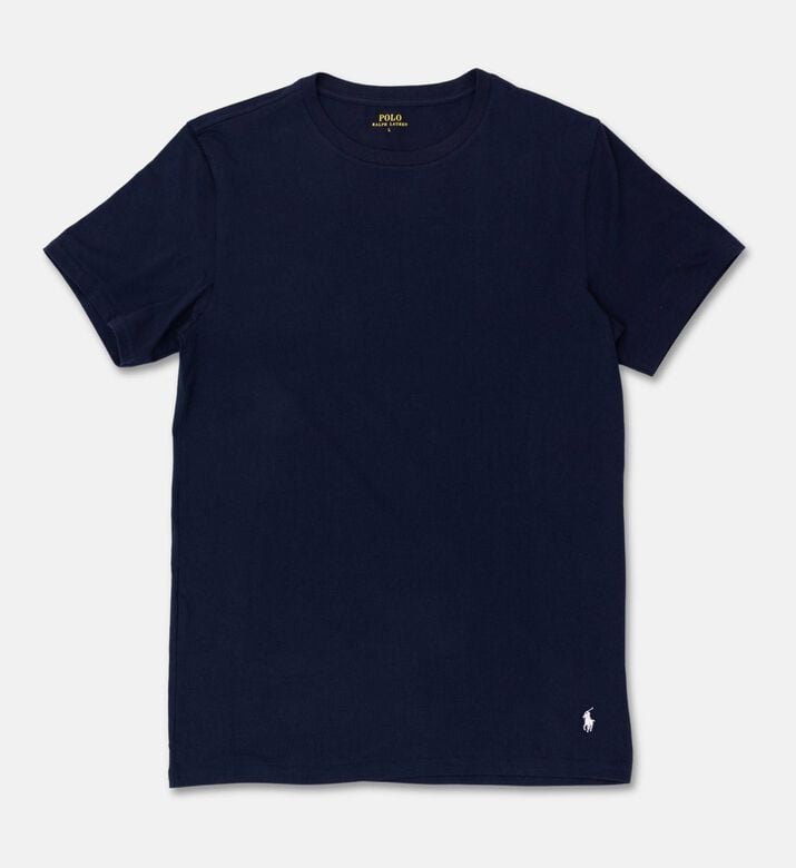 Ralph Lauren Cotton Crewneck T-shirt, Navy, L, Packshot View