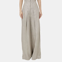 Lou Pleated High Waisted Hemp Trousers