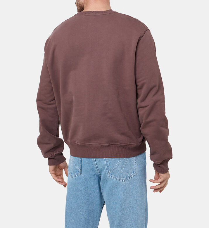 سويت شيرت ريمي مطرز بشعار