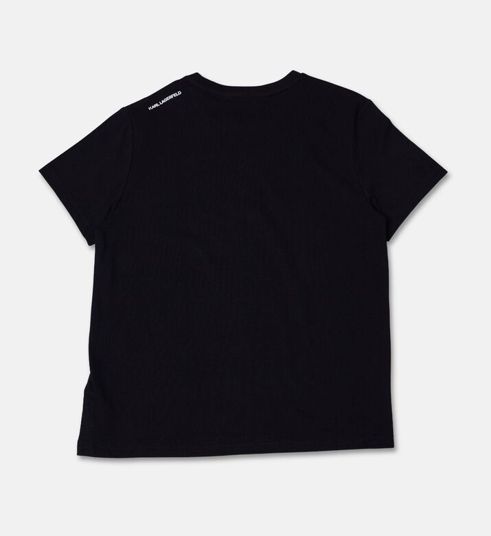 Karl Lagerfeld Contrasting Icon-print T-shirt, Packshot View