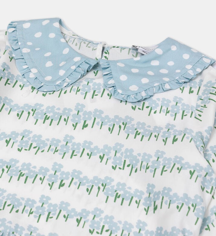 Peter Pan Collar Printed Dress Peter Pan Collar Printed Dress