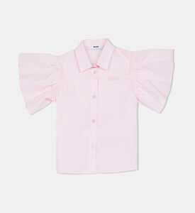 Cotton Logo Cropped Shirt Cotton Logo Cropped Shirt