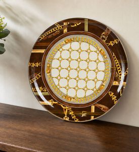 Baci Milano Horses Porcelain Serving Plates - 40 Cm, Model View
