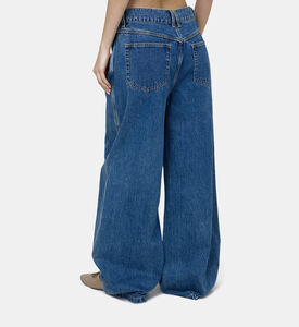 بنطال جينز من لوكاس بأرجل واسعة