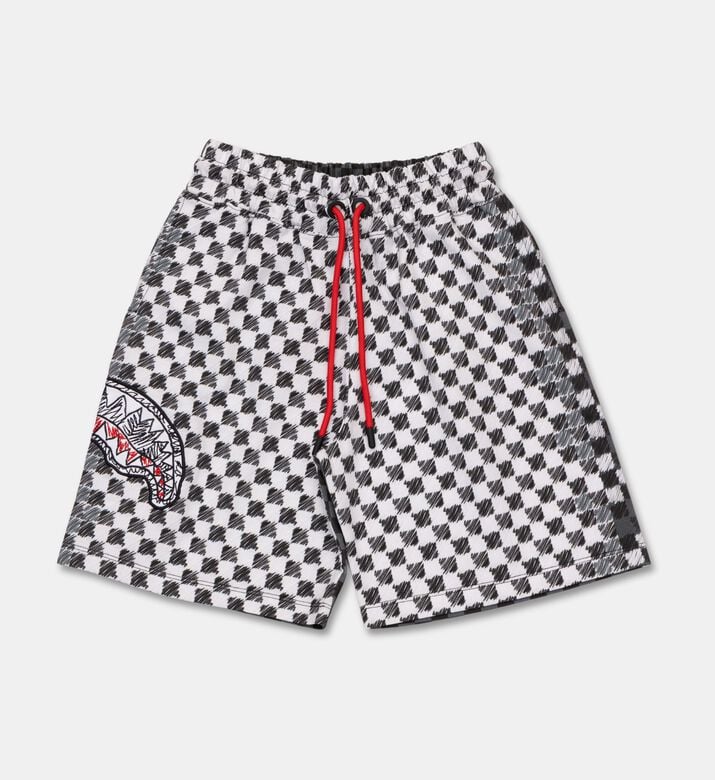Sprayground Checkered Sketch Jersey Shorts, Packshot View