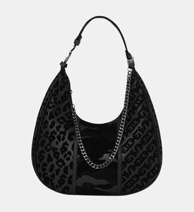 Sprayground Black Hobo Shark Shoulder Bag, Packshot View