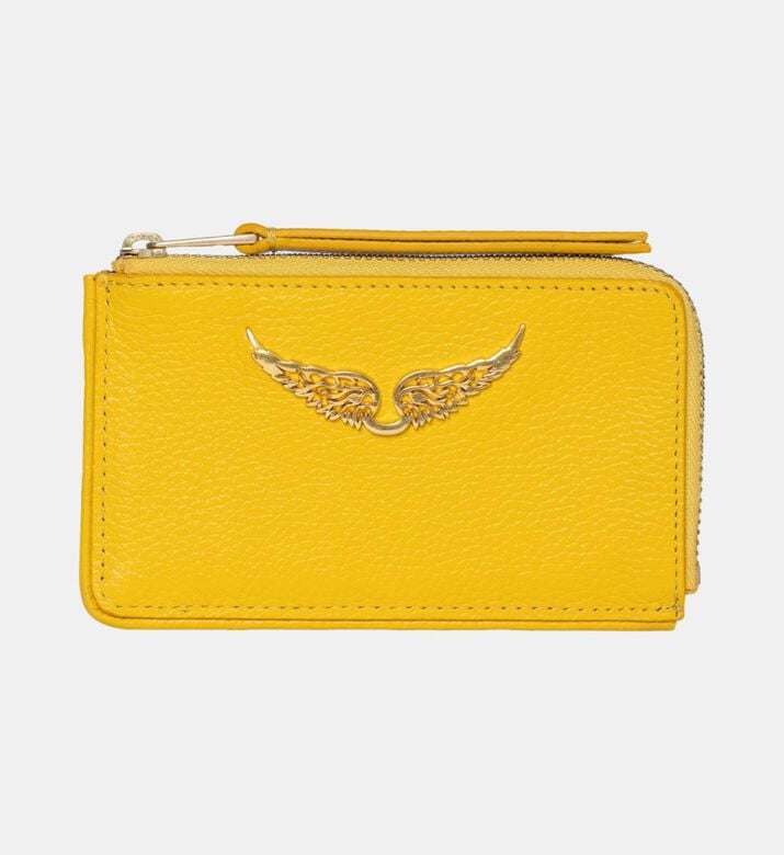 Zadig et Voltaire Grained Leather Card Holder, Packshot View