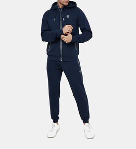 جاكيت بغطاء رأس وسحاب كامل