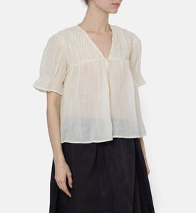 Sea NY Round Neck Sleeveless Top, Model View