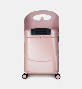 حقيبة سفر محمولة بلون ذهبي معدني