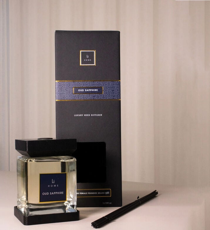 Home Life Style Diffuser Square Reed Oud, Clear, 1-l, Packshot View