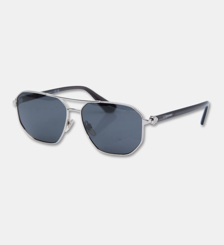 Burberry Pilot-style Metal Frame Sunglasses, Packshot View