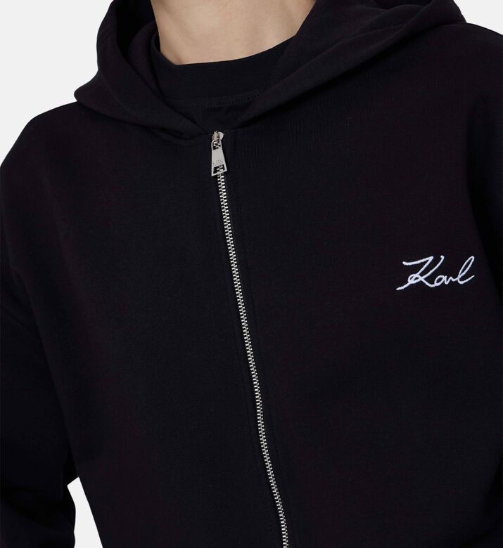 Cotton Zip Closure Hoodie