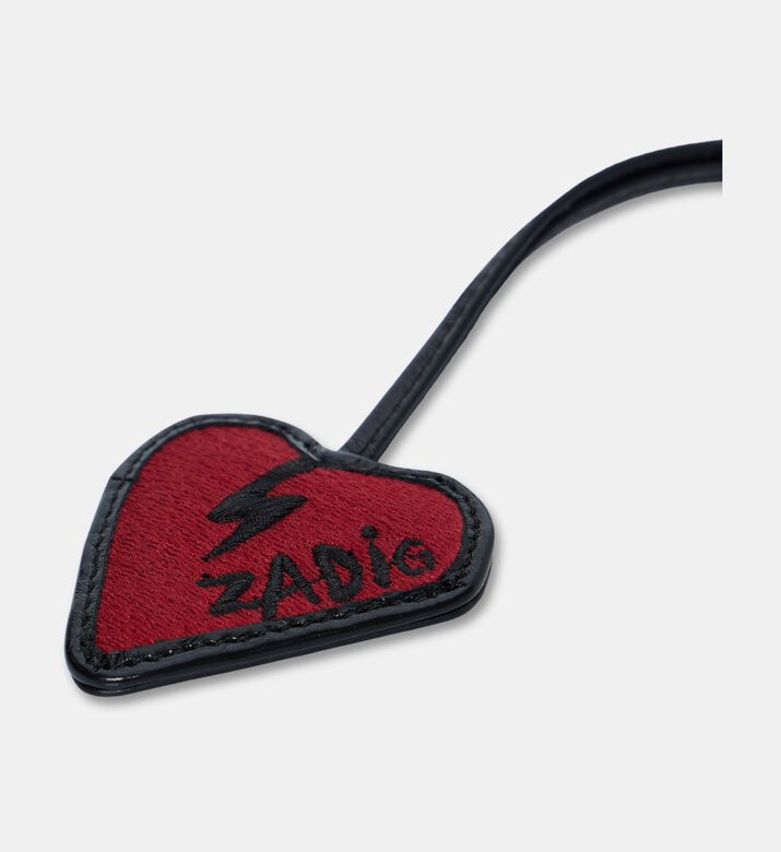 Zadig et Voltaire Flash Leather Heart Keyring, Packshot View