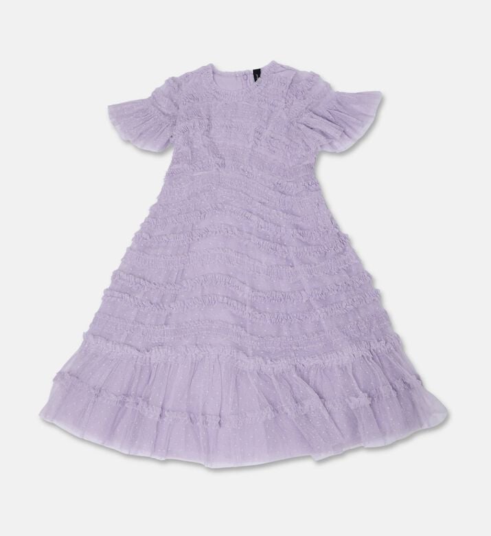 Needle And Thread Anais Sheer Embroidered Mini Dress, Packshot View