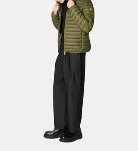 جاكيت منتفخ بشعار جانبي