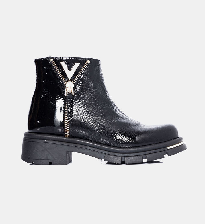 Side Zip Closure Ankle Boots