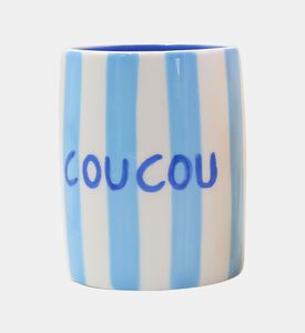 كوب سيراميك بتصميم مخطط