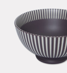 Home Deco and More Pastel Ribbed Porcelain 4-piece Bowl Set, Packshot View