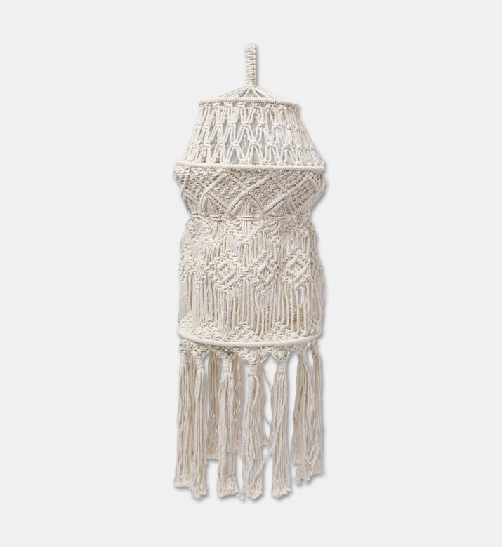 Home Deco and More Tala Natural Cotton Macrame Chandelier, Packshot View