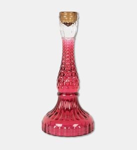 Clayre & Eef Candlestick, Red, 10x22-cm, Packshot View