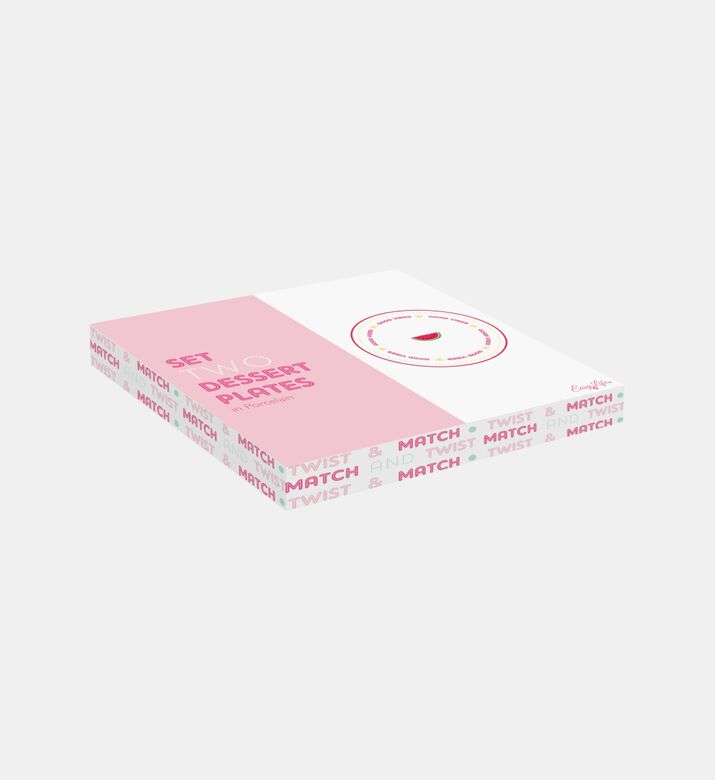 طقم أطباق جانبية دائرية بورسلين قطعتين طقم أطباق جانبية دائرية بورسلين قطعتين