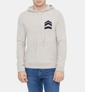 Skull Wool-blend Knitted Hoodie