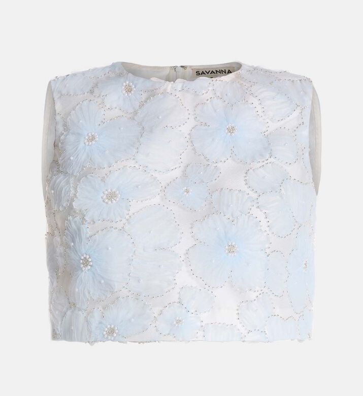 Savanna Top, Blue, M, Packshot View