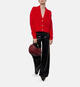 Alice and Olivia Button Closure V-neck Cardigan, Model View