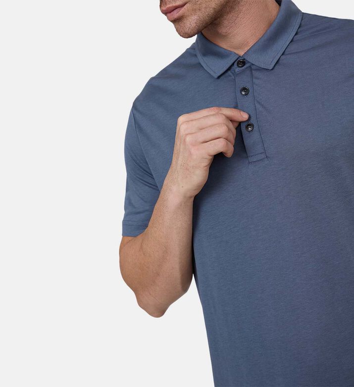 Cotton-blend Polo Slim Shirt