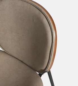 Home Deco and More Sahara Leather Dining Chair, Beige, Packshot View