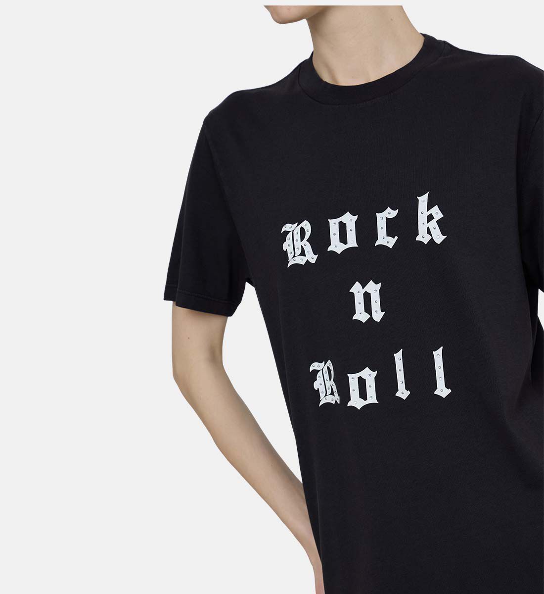 Zadig Et Voltaire Edwin Rock Roll Strass Embellished T-shirt