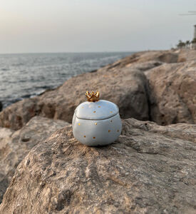 Tohfa Luxe Candle Wax Annar Grey, Packshot View