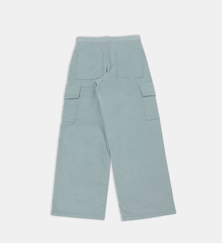 Wide-leg Utility Cargo Trousers