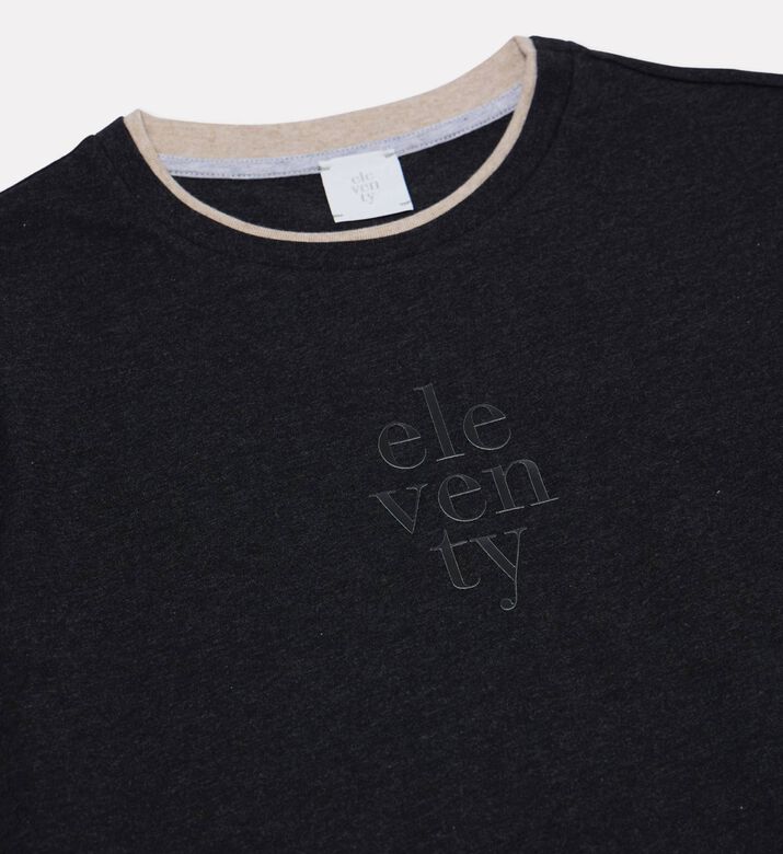 Eleventy Ribbed Crewneck T-shirt, Packshot View