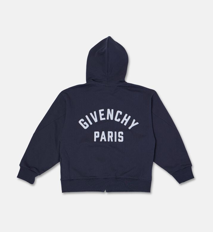 Givenchy Organic Fleece Patch Hooded Cardigan, Packshot View