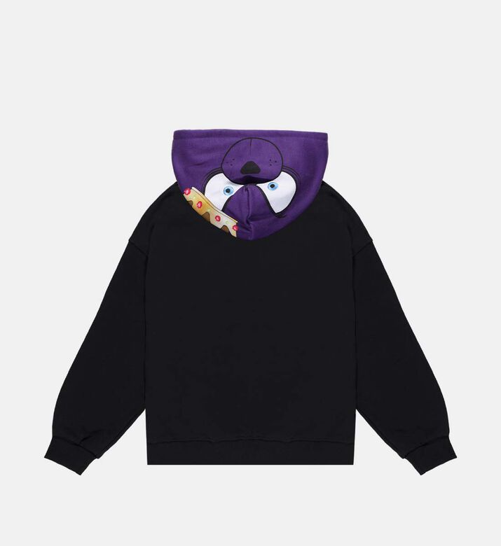 هودي بطبعة دب يلبس سلاسل كثيرة هودي بطبعة دب يلبس سلاسل كثيرة